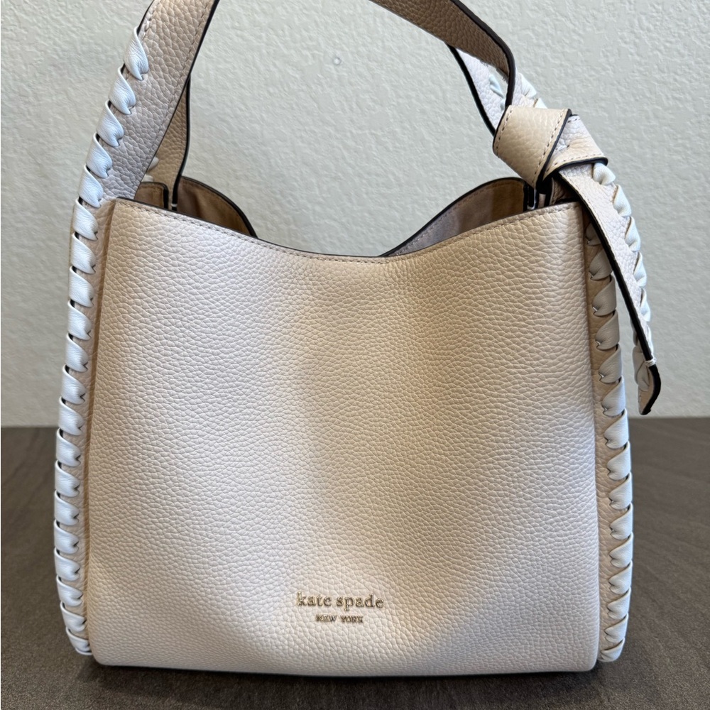 Kate Spade New York Knott Whipstitched Pebbled Leather Shoulder Bag